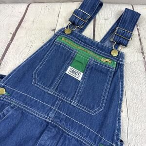 Liberty Overalls Boys 12R Blue Denim Bib Adjustable Workwear Pants Youth Kid